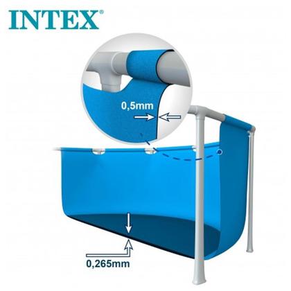 Piscina Tubular Metal Redonda 1.828 L 244Cm X 51Cm Intex Imagem de Piscina Tubular Metal Redonda 1.828 L 244Cm X 51Cm Intex