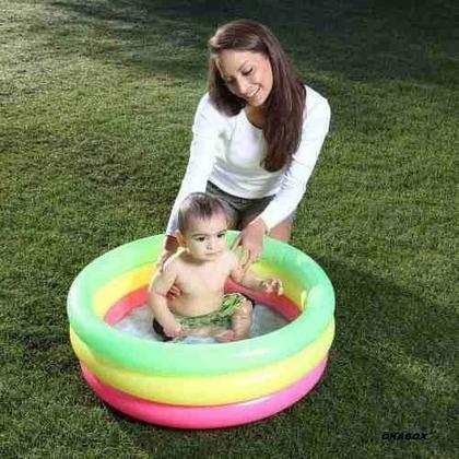 Imagem de Piscinas Inflável Infantil Redonda Bebê Criança 28 Litros