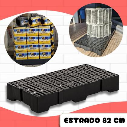 Imagem de Piso estrado alto 82 x 41 x 13 cm preto - Target Pro