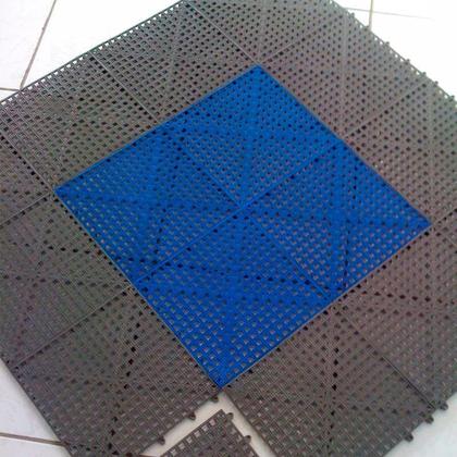 Imagem de Piso Modulado 30 X 30cm Bege Kit Com 6 Pecas Kapazi Acqua Kap