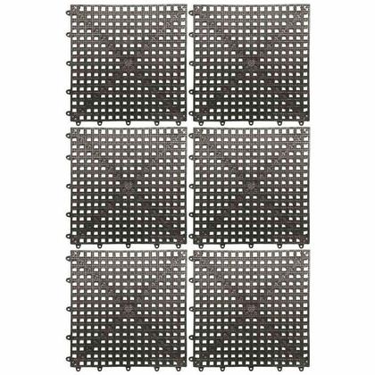 Imagem de Piso Modulado 30 X 30cm Bege Kit Com 6 Pecas Kapazi Acqua Kap