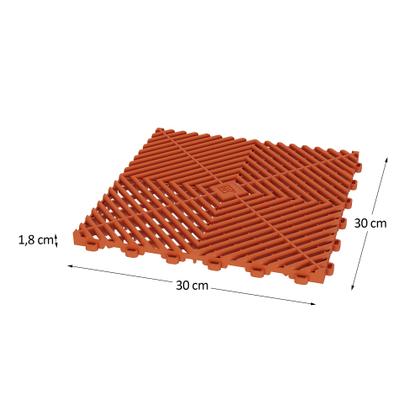 Imagem de Piso modular laranja - unidade 30x30