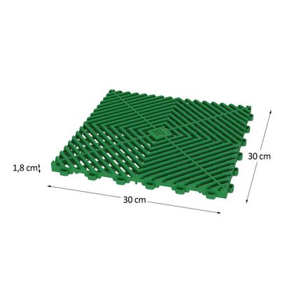 Imagem de Piso modular verde folha - unidade 30x30