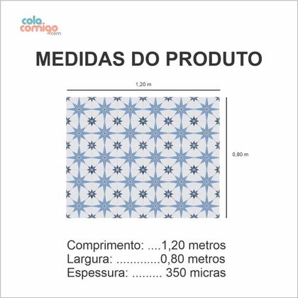 Imagem de Piso vinil antiderrapante para box Ladrilho Estrela- 1,20 x 0,80 metros