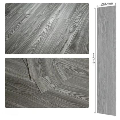 Imagem de Piso Vinilico Auto Adesivo 5m² Amadeirado Cinza Premium