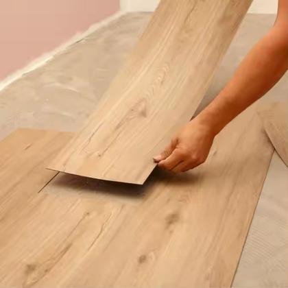 Imagem de Piso Vinílico Auto Colante Madeira Moderna Antiderrapante Lavável Régua 5m2