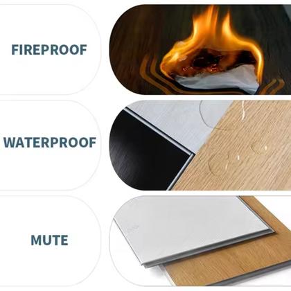 Imagem de Piso Vinílico Auto Colante Madeira Moderna Antiderrapante Lavável Régua 5m2