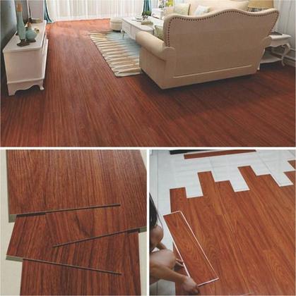 Imagem de Piso Vinilico Autocolante Em Régua Madeira 02 Unid.