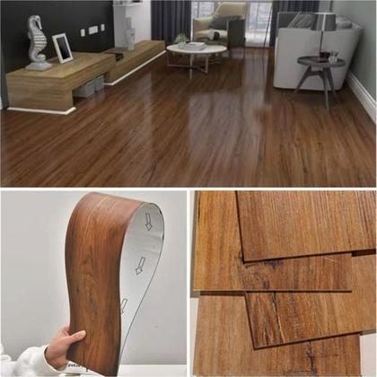 Imagem de Piso Vinilico Autocolante Madeira Caixa 1m2