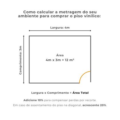 Imagem de Piso Vinilico Autocolante Régua Easy 4,46 Unidade - Teak