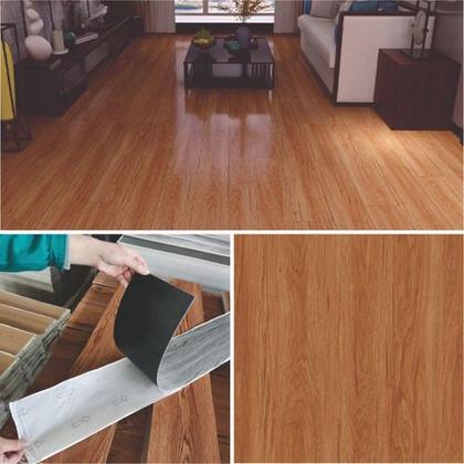 Imagem de Piso Vinilico Autocolante Régua Madeira Caixa 4m2