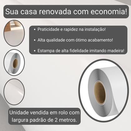 Imagem de Piso Vinílico Em Manta PVC 0,7mm Antiderrapante 12m² Liso Fosco