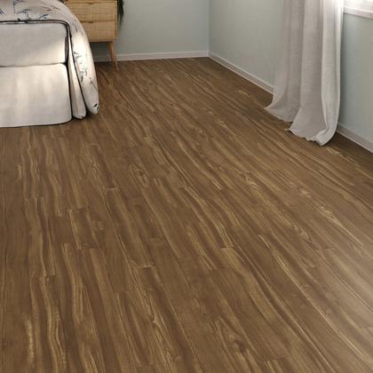 Imagem de Piso Vinílico Em Manta PVC 0,7mm Antiderrapante 18m² Imita Madeira Fosco