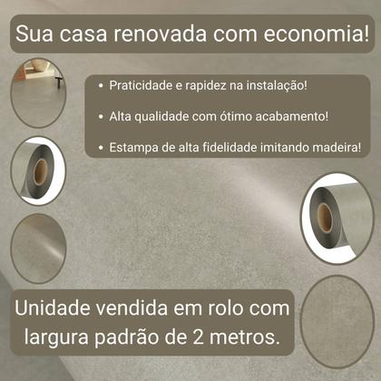 Imagem de Piso Vinílico Em Manta PVC 0,7mm Antiderrapante 27m² Liso Fosco