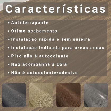 Imagem de Piso Vinílico Em Manta PVC 0,7mm Antiderrapante 42m² Imita Madeira Semi-Brilhoso