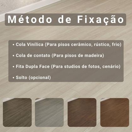 Imagem de Piso Vinílico Em Manta PVC 0,7mm Antiderrapante 50m² Imita Madeira Brilhoso