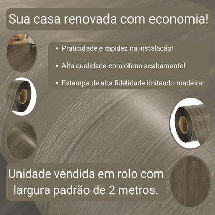 Imagem de Piso Vinílico Em Manta PVC 0,7mm Antiderrapante 54m² Brilhoso