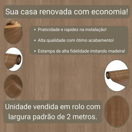Imagem de Piso Vinílico Em Manta PVC 0,7mm Imita Madeira Fosco 11m²