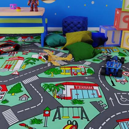 Imagem de Piso Vinílico Em Manta Pvc 2,5mm Antiderrapante 12 Metros Quadrados Ambiente Infantil Quarto Brinquedoteca Kids