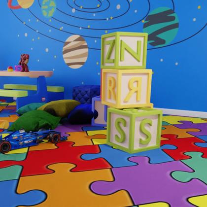 Imagem de Piso Vinílico Em Manta Pvc 2,5mm Antiderrapante 22 Metros Quadrados Ambiente Infantil Quarto Brinquedoteca Kids