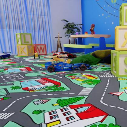 Imagem de Piso Vinílico Em Manta Pvc 2,5mm Antiderrapante 28 Metros Quadrados Ambiente Infantil Quarto Brinquedoteca Kids