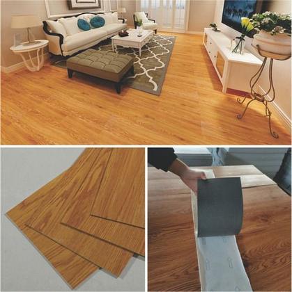 Imagem de Piso Vinilico Europeu Autocolante Em Régua Madeira