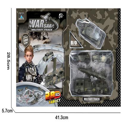 Imagem de Pista base militar com avião auto posto carrinho exército