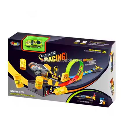 Imagem de Pista Carrinhos Hot Wheels looping Race Completo Carrinho