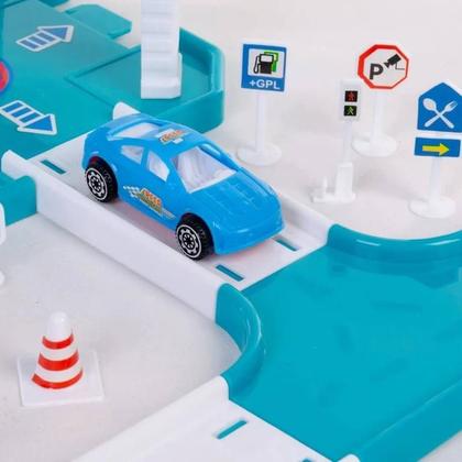 Imagem de Pista com Estacionamento de Brinquedo Garagem com 40 Peças