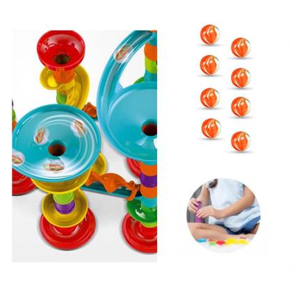 Pista Corrida Para Bolinhas Labirinto Rola Bola 50 Peças - Ark Toys ...