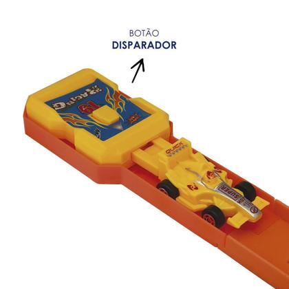 Imagem de Pista de Carrinho com Looping 360 Graus Strike Infantil com Lançador Brinquedo de Corrida e Cones