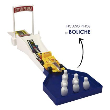 Imagem de Pista de Carrinho com Looping 360 Graus Strike Infantil com Lançador Brinquedo de Corrida e Cones