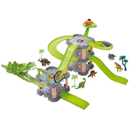 Imagem de Pista De Carrinho Dinossauro Brinquedo Lançador Garagem Dino