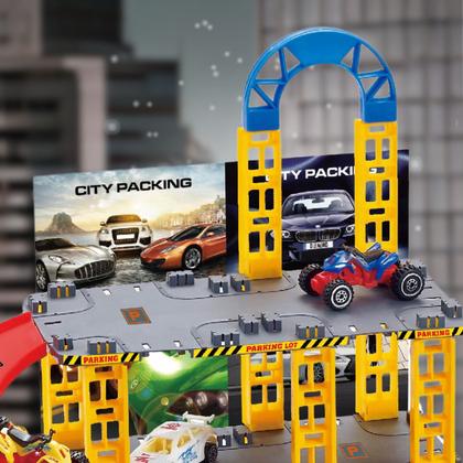 Imagem de Pista de Carrinhos Brinquedo Infantil Corrida Lava Rápido