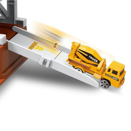 Imagem de Pista De Carrinhos Estação De Construção Infantil 26 Peças