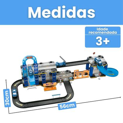 Imagem de Pista De Carrinhos Policial Brinquedo Infantil Corrida