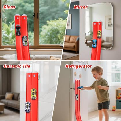 Imagem de Pista de corrida KETIEE Flex Tracks de 5 m com 4 carros de corrida para crianças a partir de 3 anos