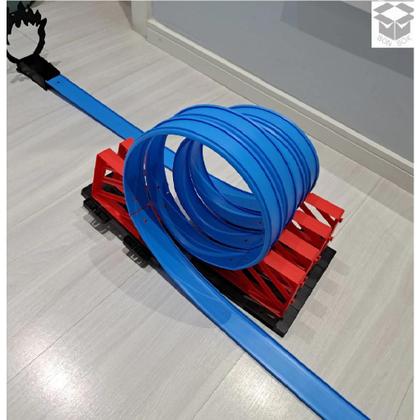 Imagem de Pista De Corrida Super Loops 360 com Carrinho Fricção Fire Track 24 Pcs
