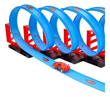 Imagem de Pista De Corrida Super Loops 360 com Carrinho Fricção Fire Track 24 Pcs