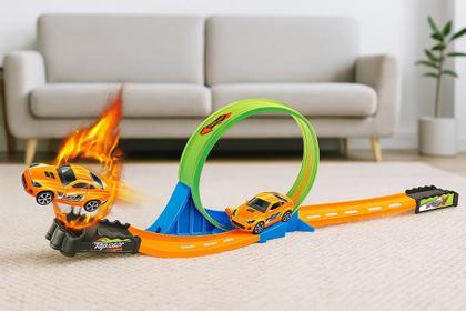 Imagem de Pista de Corrida Track Racing com Loop 360 com 13 peças