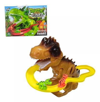 Imagem de Pista De Dinossauros Com Som E Luz Túnel Escorregador Dino