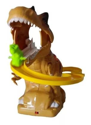 Imagem de Pista De Dinossauros Com Som E Luz Túnel Escorregador Dino