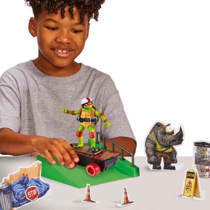 Imagem de Pista de Skate com Boneco Raph Skatista - Tartarugas Ninja