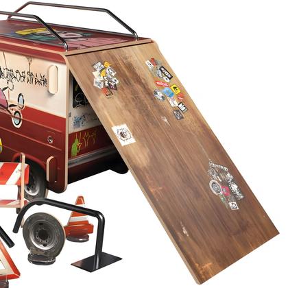 Imagem de Pista De Skate De Dedo Com Rampa Corrimão Old Van Fingerboard