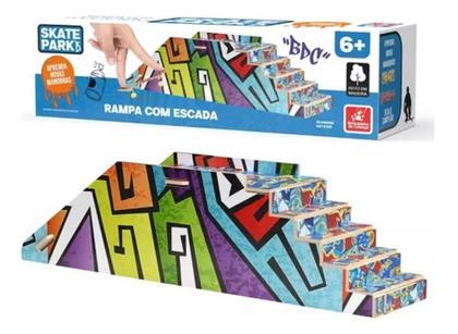 Imagem de Pista de Skate de Dedo Manobras Radicais Escada, Rampa para Mini Skate