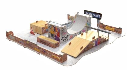 Imagem de Pista de Skate de Dedo Rampa Radical Skate Manual Brinquedo Obstáculos