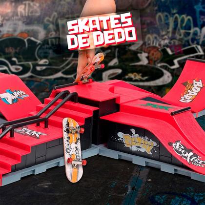 Imagem de Pista De Skate Dedo Profissional Rampa E Corrimão Dm Toys 6686 - Dm Toys