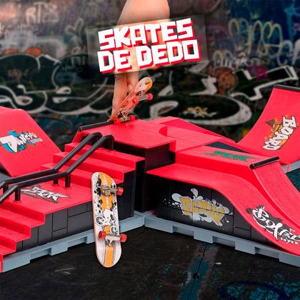 Imagem de Pista De Skate Dedo Profissional Rampa E Corrimão Dm Toys 6686 - Dm Toys