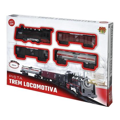 Imagem de Pista De Trem Locomotiva C- Luzes E Sons - Dm Toys