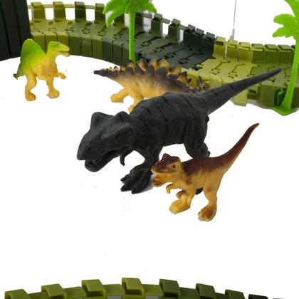 Imagem de Pista Dino Dinossauro Infantil 119 Peças Menino Menina.